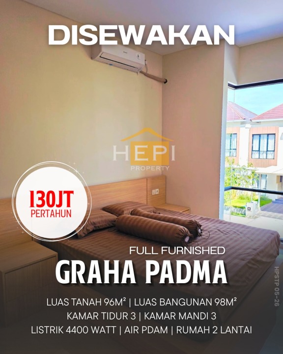 Sewa Rumah Terbaik di Graha Padma, Semarang, Harga Terjangkau