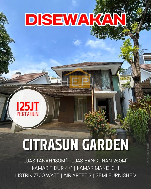Disewakan Rumah Murah di Bukit Sari, Semarang, LT 180m²