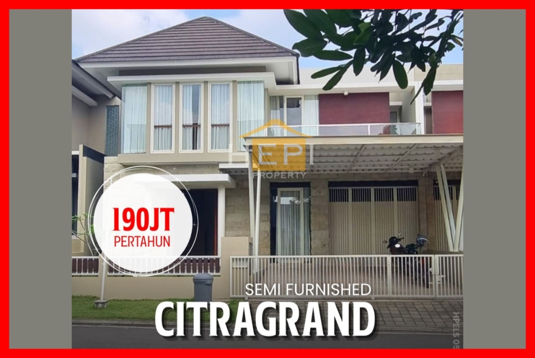 Sewa Rumah Terbaik di Citragrand, Semarang, Harga Terjangkau