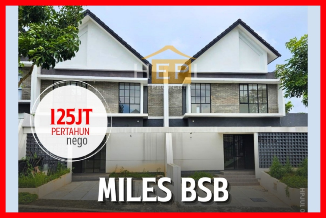 Rumah Minimalis Disewakan di BSB City, Semarang, Harga Ekonomis