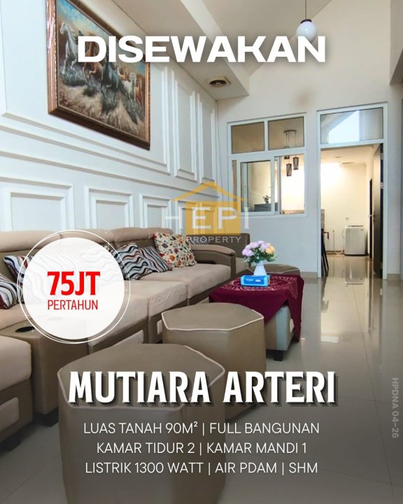 Rumah Full Furnished di Mutiara Arter, Gajah, Semarang Timur. Dekat Lotte Mart, Dekat Rs Bhayangkara, Dekat Tol.