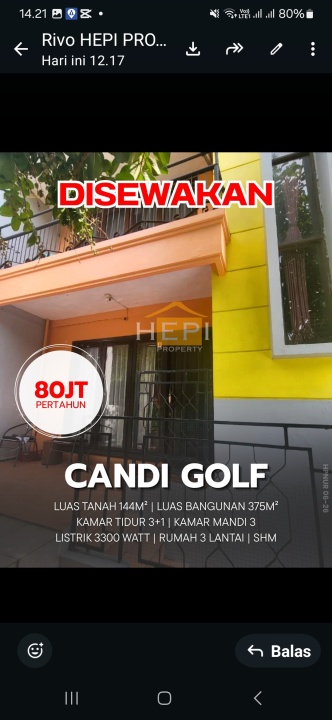 Sewa Rumah Favorit di Jangli, Semarang, Harga Terjangkau