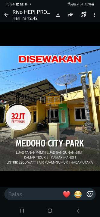 Disewakan Rumah Terjangkau di Kalicari, Semarang, LT 94m²