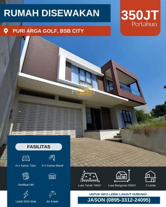 Sewa Rumah Favorit di BSB City, Semarang, Harga Terjangkau