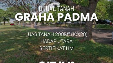 Tanah Favorit di Area Graha Padma, Semarang, LT 200m²