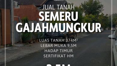 Dijual Tanah Eksklusif di Gajah Mungkur, Semarang, LT 374m²
