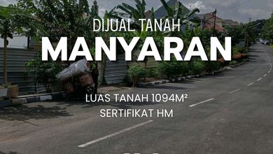 For Sale Tanah Eksklusif di Manyaran, Semarang, LT 1094m²