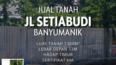Tanah Elit Dijual di Banyumanik, Semarang, Harga 26 Miliar