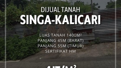 Tanah Dekat Komersil Lokasi Kalicari, Cocok untuk Buka Usaha