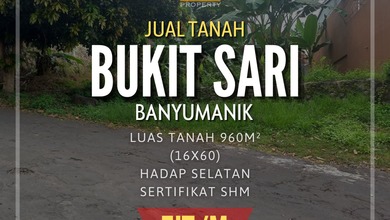 Dijual Tanah Eksklusif di Bukit Sari, Semarang, LT 960m²