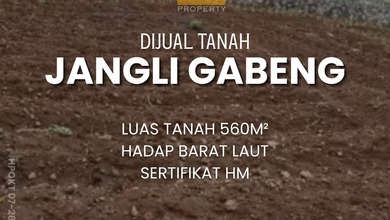 Dijual Tanah Eksklusif di Jangli, Semarang, LT 560m²