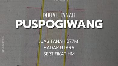 Jual Cepat Tanah Prospektif di Puspogiwang, Semarang, LT 277m²
