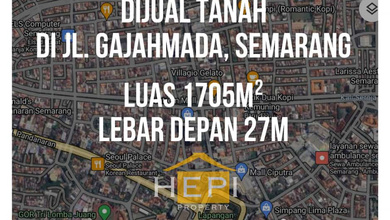 Dijual Kavling 1705 m2 Lokasi Komplek Elit Gajahmada