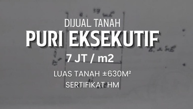 For Sale Tanah Premium di Puri Anjasmoro, Semarang, LT 630m²