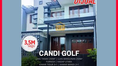 Rumah Mewah di Candi Golf, Semarang, 3 Kamar Tidur, LT 200m²