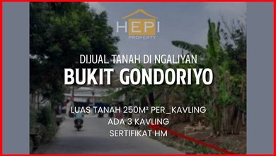 Tanah Ideal untuk Hunian di Ngaliyan, Semarang, Luas 250m²