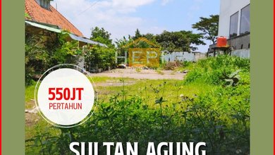 Tanah Sewa Lokasi Bagus di Gajah Mungkur, Semarang, Luas 600m²