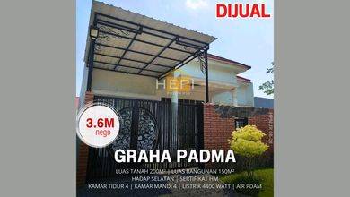 Jual Rumah Siap Huni area Graha Padma, Semarang, Luas 200 m2
