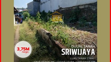 For Sale Tanah Eksklusif di Wonodri, Semarang, LT 238m²