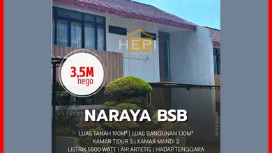 Hunian Elite di Kawasan BSB City, Semarang, LB 130m², Harga 3,5 Miliar