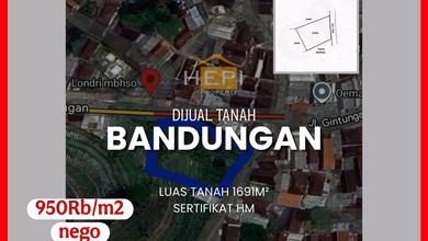 Kesempatan Tanah Strategis di Bandungan, Semarang, Harga 1,6 Miliar