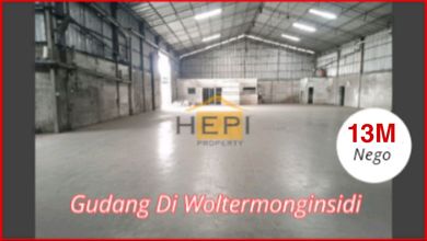 Gudang Murah Dekat Kota di Woltermonginsidi Pedurungan