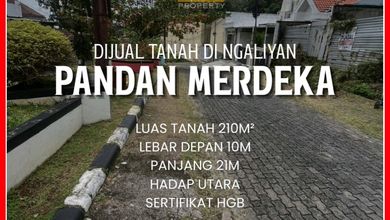 Jual Cepat Tanah Prospektif di Ngaliyan, Semarang, LT 210m²