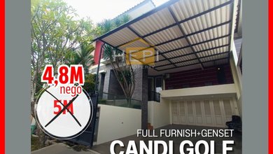 Rumah Furnish Mewah di Candi Golf Nego Sampai Deal
