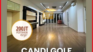 Rumah Sewaan Murah di Candi Golf, Semarang, 4 KT, Harga 200 Juta /tahun