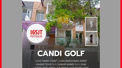 Sewa Rumah Terbaik di Candi Golf, Semarang, Harga Terjangkau