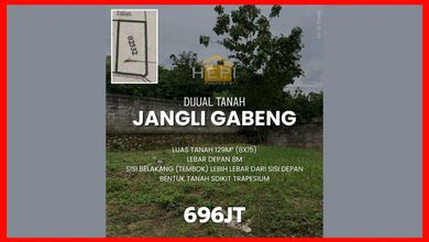 Dijual Tanah Eksklusif di Jangli, Semarang, LT 129m²