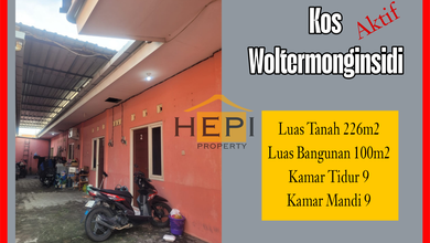 Rumah Kos Aktif di Woltermonginsidi Pedurungan
