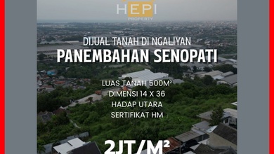 Tanah Ideal untuk Hunian di Ngaliyan, Semarang, Luas 500m²