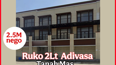 Ruko 2Lt Murah di Adivasa Siap Pakai Area Parkir Luas