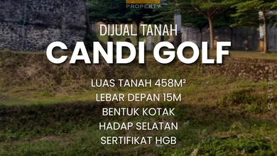 For Sale Tanah Premium di Candi Golf, Semarang, LT 458m²