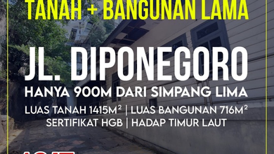 Dijual Tanah Eksklusif di Gajah Mungkur, Semarang, LT 1415m²