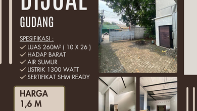 Jual Gudang di Woltermonginsidi Pedurungan, Semarang