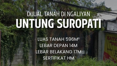 For Sale Tanah Premium di Ngaliyan, Semarang, LT 596m²