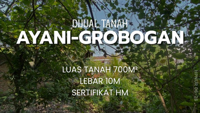 Dijual Tanah di Jalan Ayani Gubug Grobogan