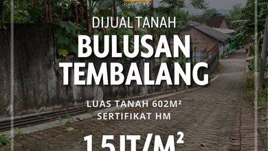 Tanah Bisnis Dekat Jalan Raya Daerah Tembalang