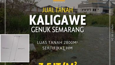 For Sale Tanah Eksklusif di Kaligawe, Semarang, LT 2800m²