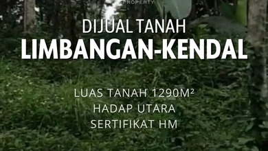 Dijual Tanah Eksklusif di Limbangan, Kendal, LT 1298m²