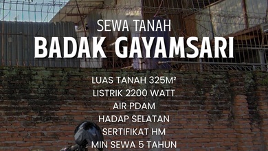 Disewakan Tanah Murah di Semarang Timur, Semarang, LT 325m²