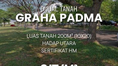 Dijual Tanah di Lokasi Premium Graha Padma, Semarang, Harga 1,8 Miliar