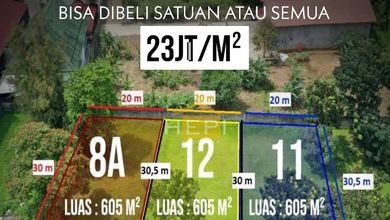 Jual Tanah Area Komplek Gajah Mungkur Pemandangan Danau dan Taman