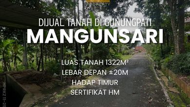 Dijual Tanah Prospektif di Gunung Pati, Semarang, LT 1322m²