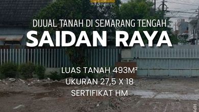 Dijual Tanah Eksklusif di Semarang Tengah, Semarang, LT 493m²