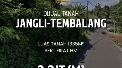 Dijual Tanah Premium di Jangli, Semarang, LT 1335m²