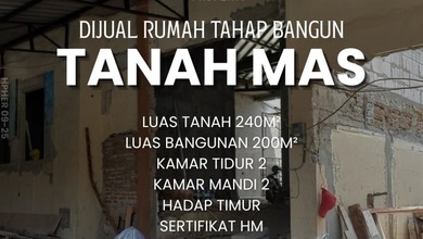 Rumah Siap Pakai di Area Tanah Mas, Semarang, LT 240m²