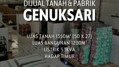 Tanah Dan Pabrik Di Genuksari Dekat Jalan Utama